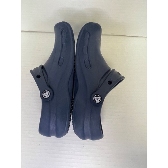Crocs womens size 7 clogs bistro blue slip resistant comfort lightweight - Picture 14 of 16